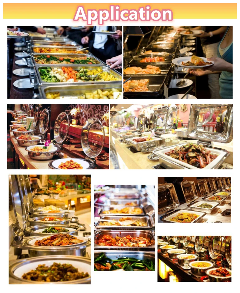 Cater electric chef gold alcohol stove chaffing chafing dish buffet dishes food warmer heater Display server tray set equipment