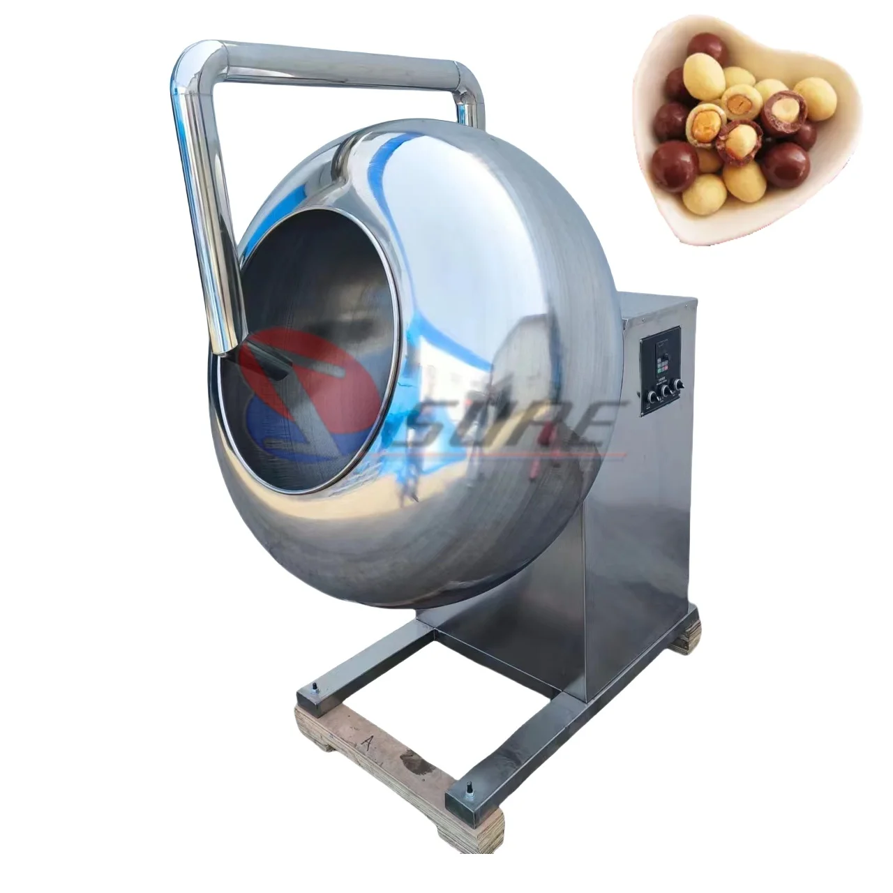 High Efficiency Peanut Coating Machine Nut Coating Machine Sweet Peanut Coating Machine