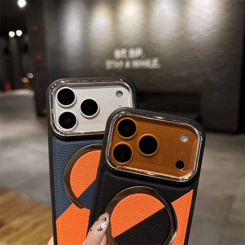 Luxury Magnetic Leather iPhone Case