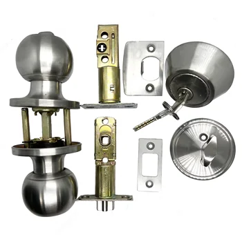 Factory-made Stainless Steel Knob Lock With Key Round Door Handle