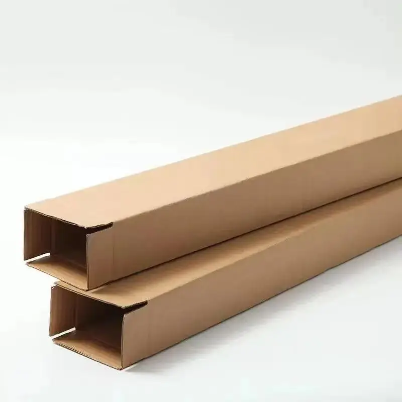 Long Corrugated Cartons for Shipping Cardboard Rectangle Tube Packing Box Embossing Printing for Umbrella Sword Children's Toys