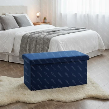 Multifunctional&Versatile Foldable Storage Ottoman Organizer