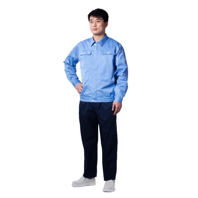 Costom logo ESD Engineer Construction Workwear Jacket and Pants Factory Mern Worker Antistatic Safety Uniform Engineer Suit