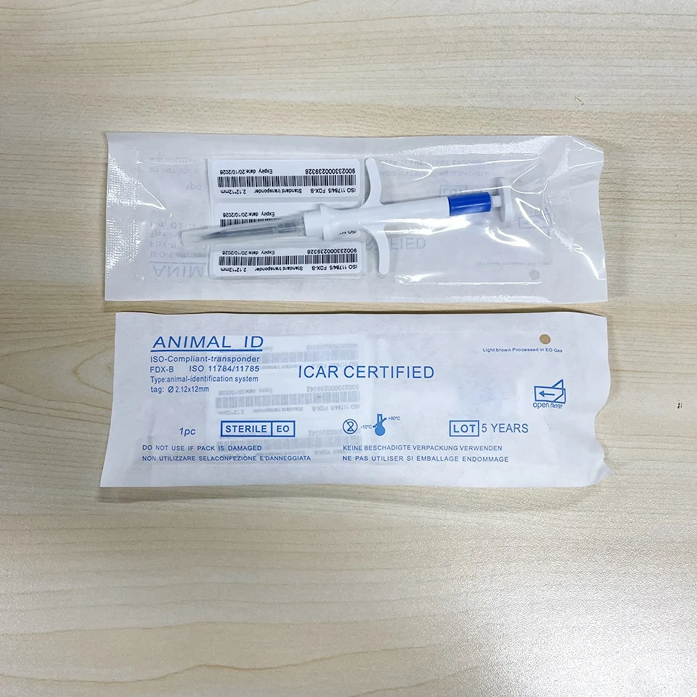 134.2khz Icar Em4305 Implant Rfid 1.25x7 1.4x8 2.12x12mm Glasstag ...