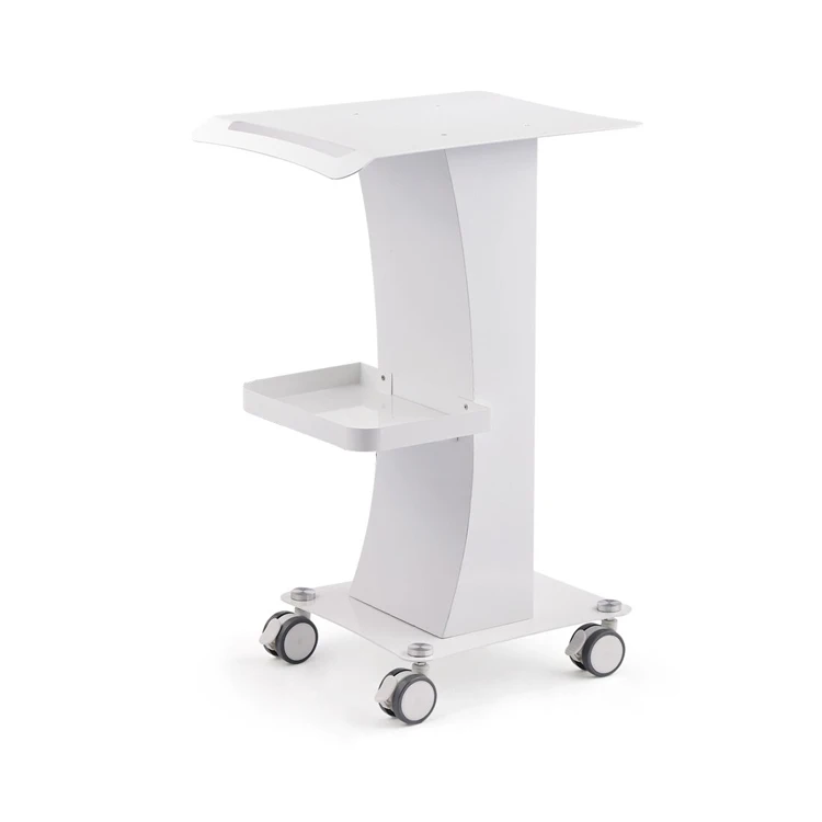 Factory Supply Mobile Hairdressing Trolley Hair Salon Cart Beauty Machine  White Trolley