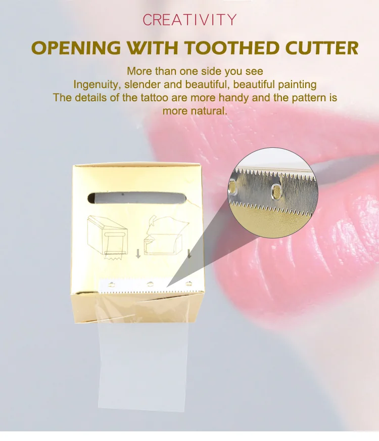 Plastic Wrap Tattoo Accessories 42mm*200m Permanent Makeup Film Eyebrow