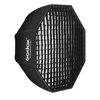 Godox SB-GUE 32"/80cm Umbrella Octagon Softbox Reflector with Honeycomb Grid for Speedlight Flash (Bowens Mount)
