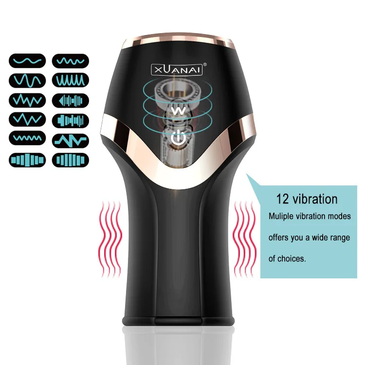 12 Modes Penis Vibrator Delay Trainer Male Masturbator Cup Automatic Oral Climax Sex Glans Stimulator Massager Sex Toys for Men