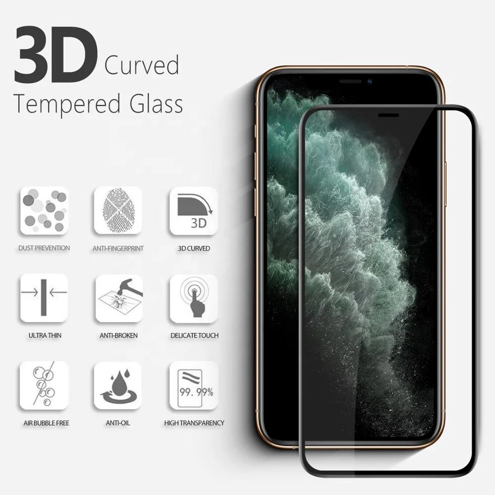 VMAX Новый защитный 3D экран с полным покрытием из закаленного стекла для iphone 11pro max