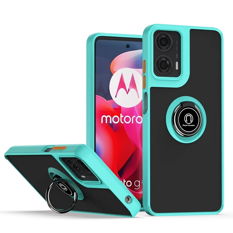Custodia Per Vivo V50 Con Anello Magnetico 360° E Supporto Auto - Rosso