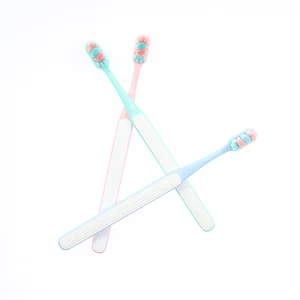 Hot Selling in Asia 10000 Bristles Adult Tooth Brush ,super Soft ,comfortable Handle with Soft Rubber ,OEM FACTORY