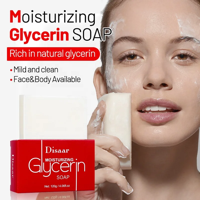 Disaar Natural Milk Honey Extract Moisturizing Clear Pore Bubble Dense Brighten Handmade Glycerin Soap for Face and Body
