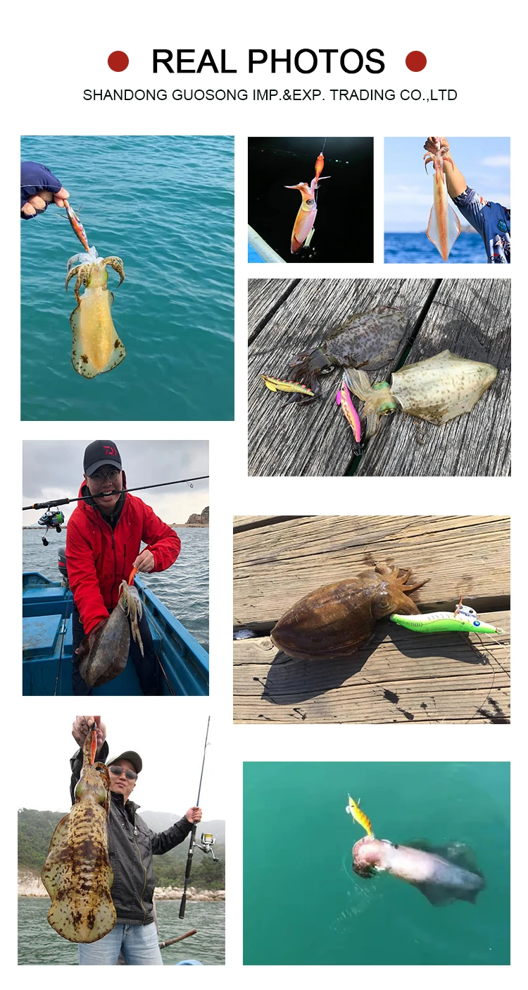 Horizontal Wood Shrimp 5.5g Laser Luminous Floating Egi Lure Squid Jigging Shrimp Octopus Cuttlefish Night Fishing Baits Sea