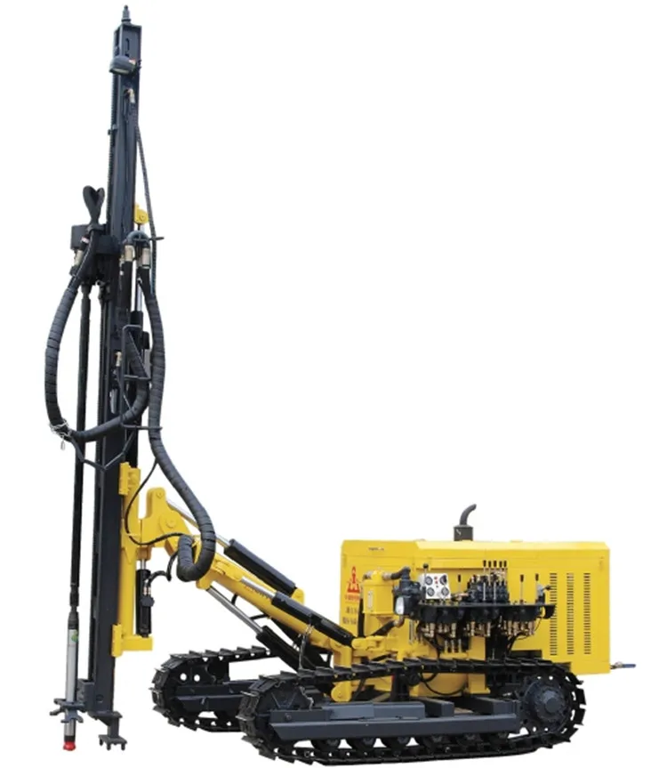 
 top hammer mini portable  drilling rig crawler mounted drill rig