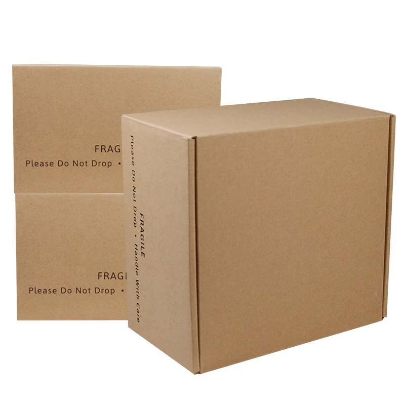 Wholesale Custom Logo Eco Friendly Brown Kraft Paper Box