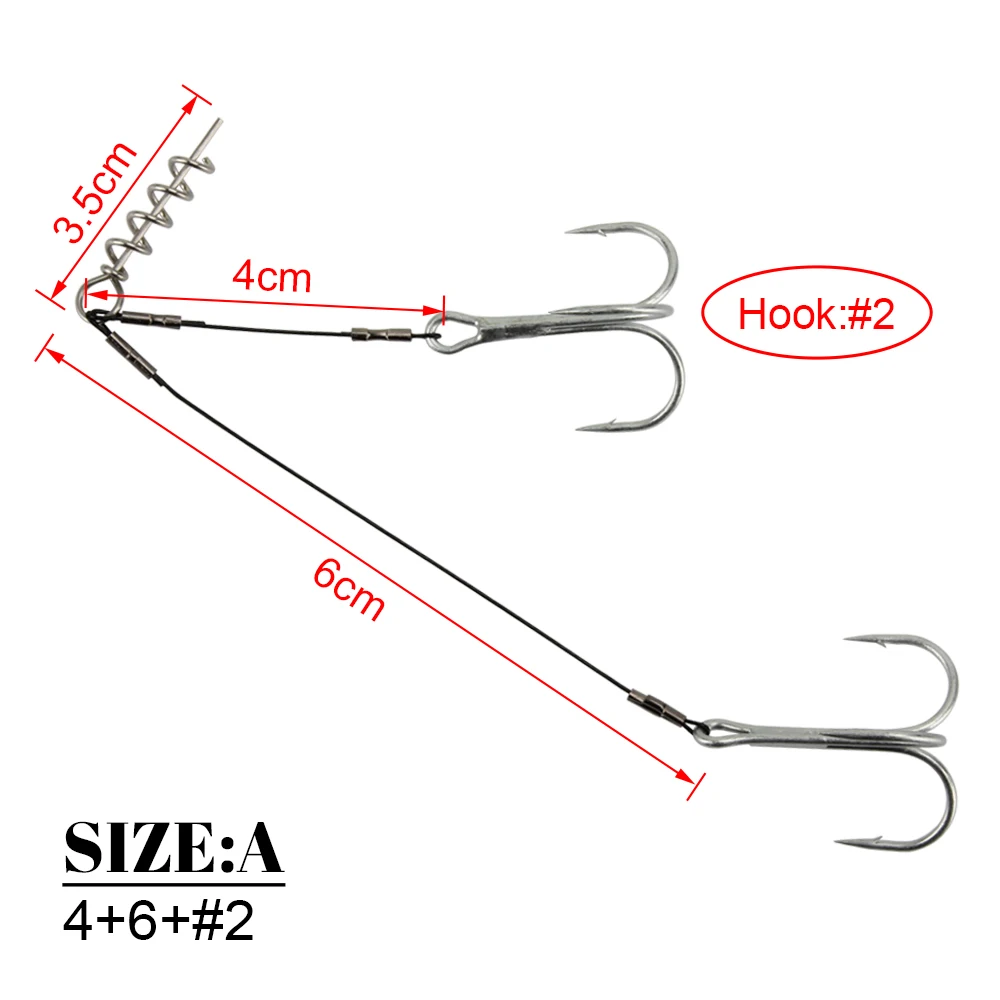 corkscrew fishing hooks WAOCEO Fish Hook 10 PCS/lot Spring Swivel Hook Barbed Carp Hook Fly Fishing Hook Fishing Accessories Tackle Fishing Accessories (Color : 8#, Size : 10PCS) : Sports & Outdoors Brand Name Corkscrew Snap Fishing Swivels, 50PCS