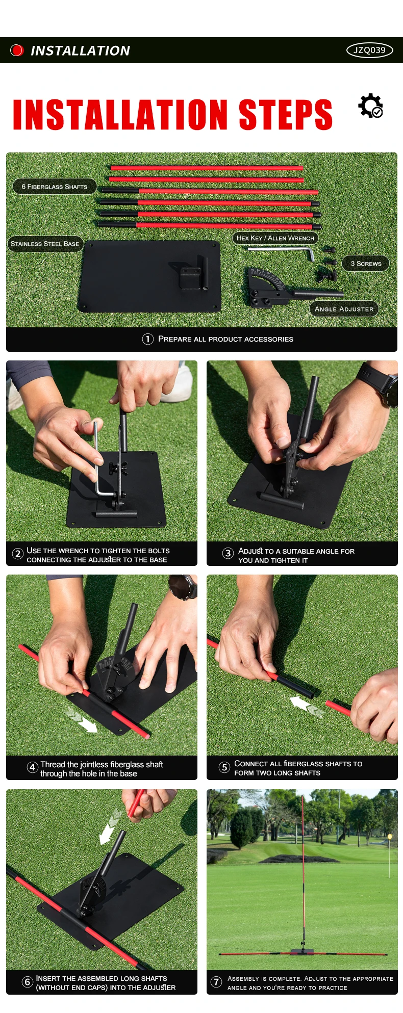PGM JZQ039 Golf Golf Swing Training Angle Adjustment Posture