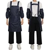 Dark Blue Apron and Sleeves