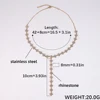 Collana a forma di Y con quadrifoglio - 5