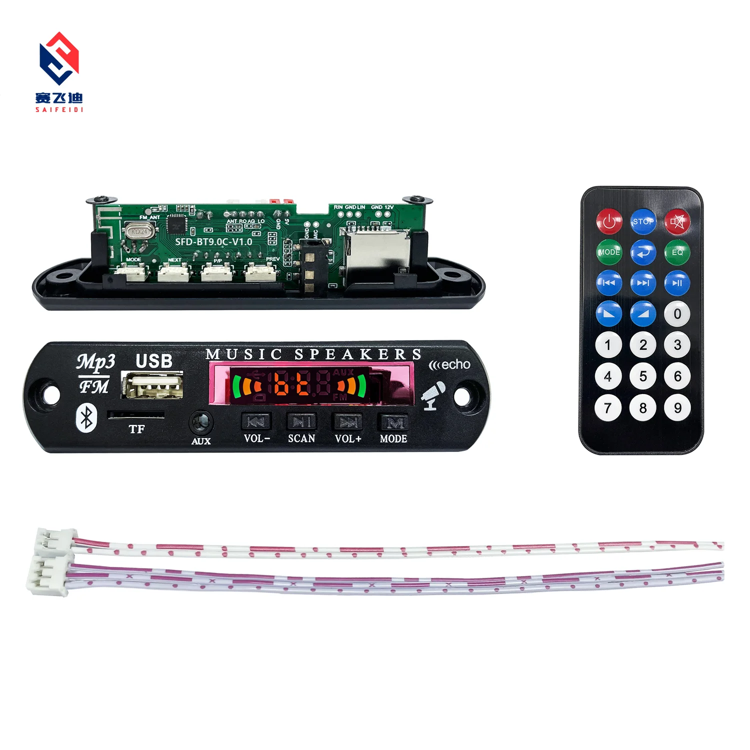 Factory Price MP3 Player Stereo Voice Decoder Board USB Fm Bluetooth Panel Player Module Best Price Best Quality