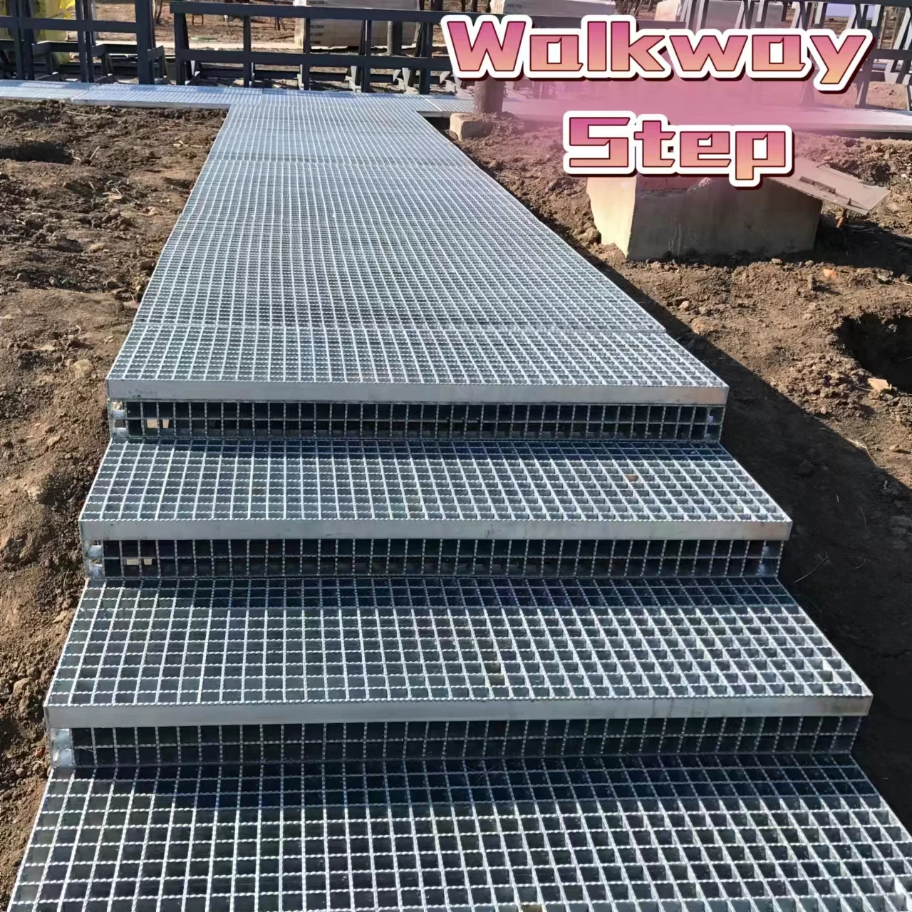 Buy Wholesale China Mild Steel Grating, Metal Walkway Steel