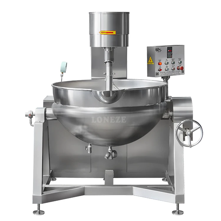Fried Eggs Cooking Mixer Pot Jacketed Cooking Mixer Planetary Automatic Cooking Mixer Machine for Nut