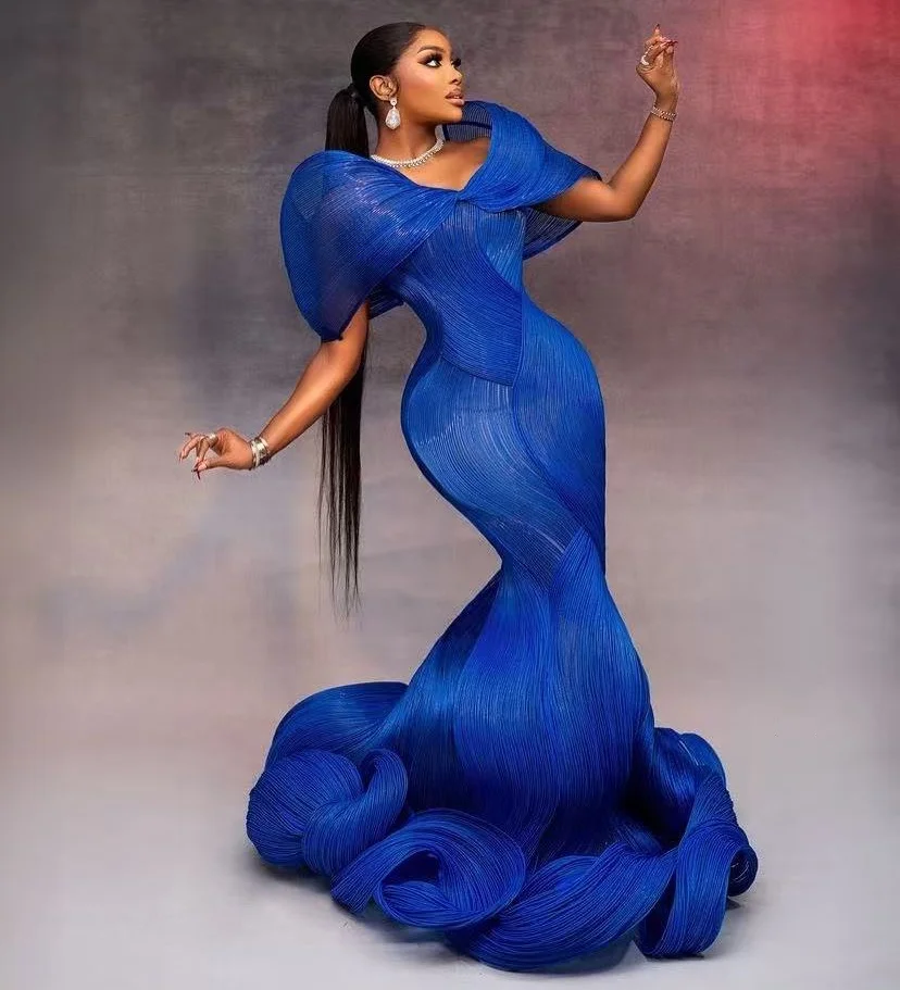 ghana prom dresses Custom Nigeria Ghana Prom Dress Plus Size Celebrities Mermaid Gown  Exquisite Couture Evening Dresses