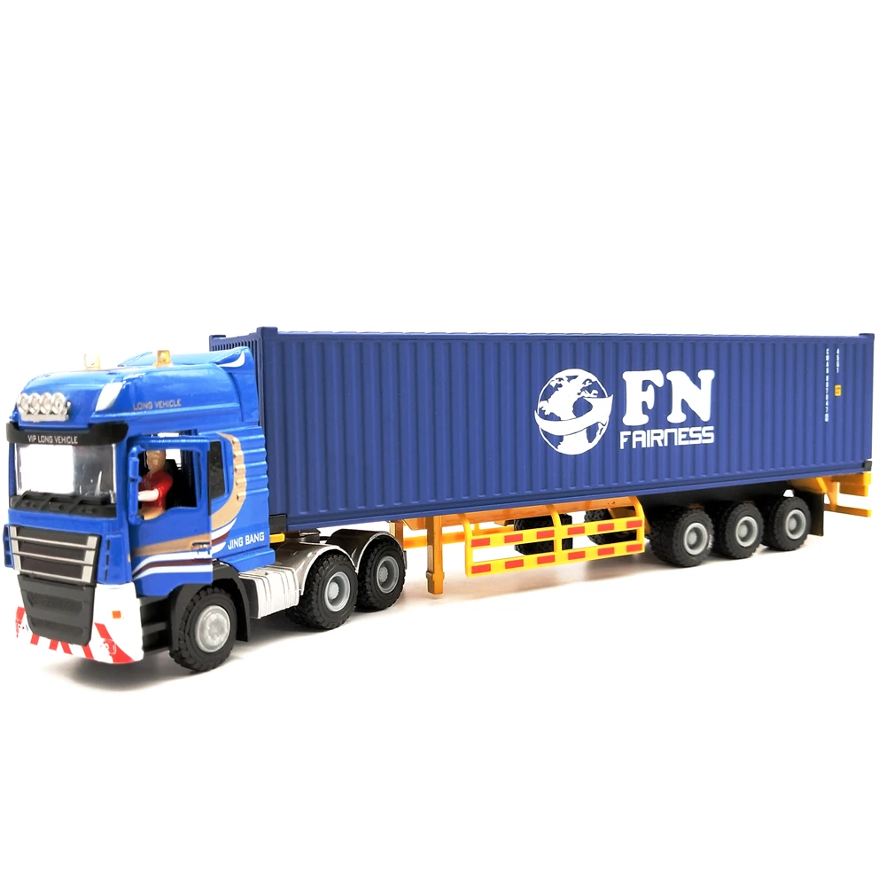 28cm FN Logistics container truck model gifts 1:50 O.A.S Truck model ship model