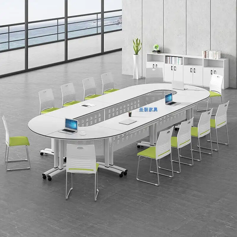 XTZDZ-021 Modern Office Furniture Set Melamine Board Desk Meeting