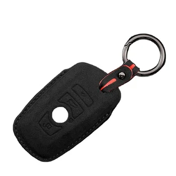 NEW style leather car key case cover for BMW X1 X3 X5 X6 X7 1 3 5 6 7 Series G20 G30 G11 F15 F16 G01 G02 F48 Accessories