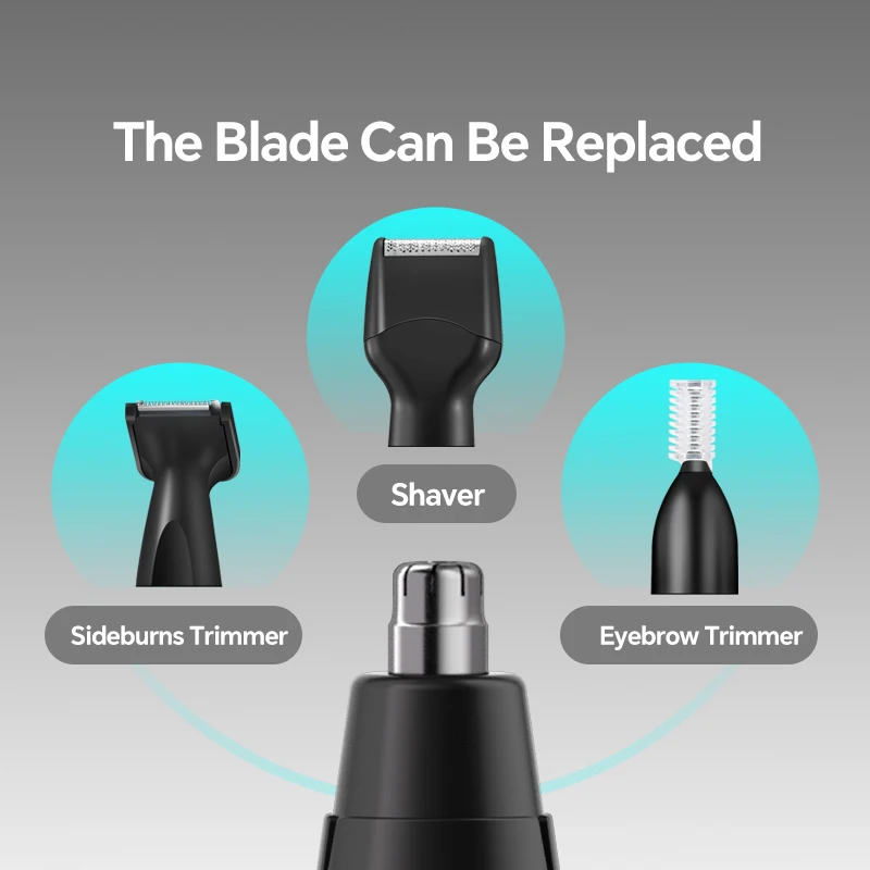 USB Charging Electric Men's Multifunctional Four-in-One Push Nose Hair Trimmer Portable for Home Car Use Direct Manufacturer manufacture