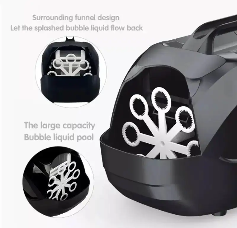 Наружная прочная Автоматическая пузырьковая воздуходувка 10000 + пузырьки в минуту игрушка для детей
