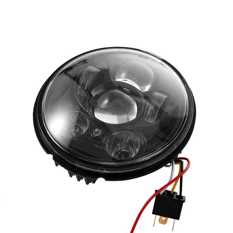 Черная светодиодная фара с подсветкой для V-espa LXV