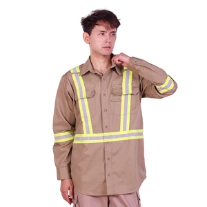 Customized Safety Frc Work Wear Work Clothes Frc Clothing Fire Retardant Workwear Multiple Pocket Shirt