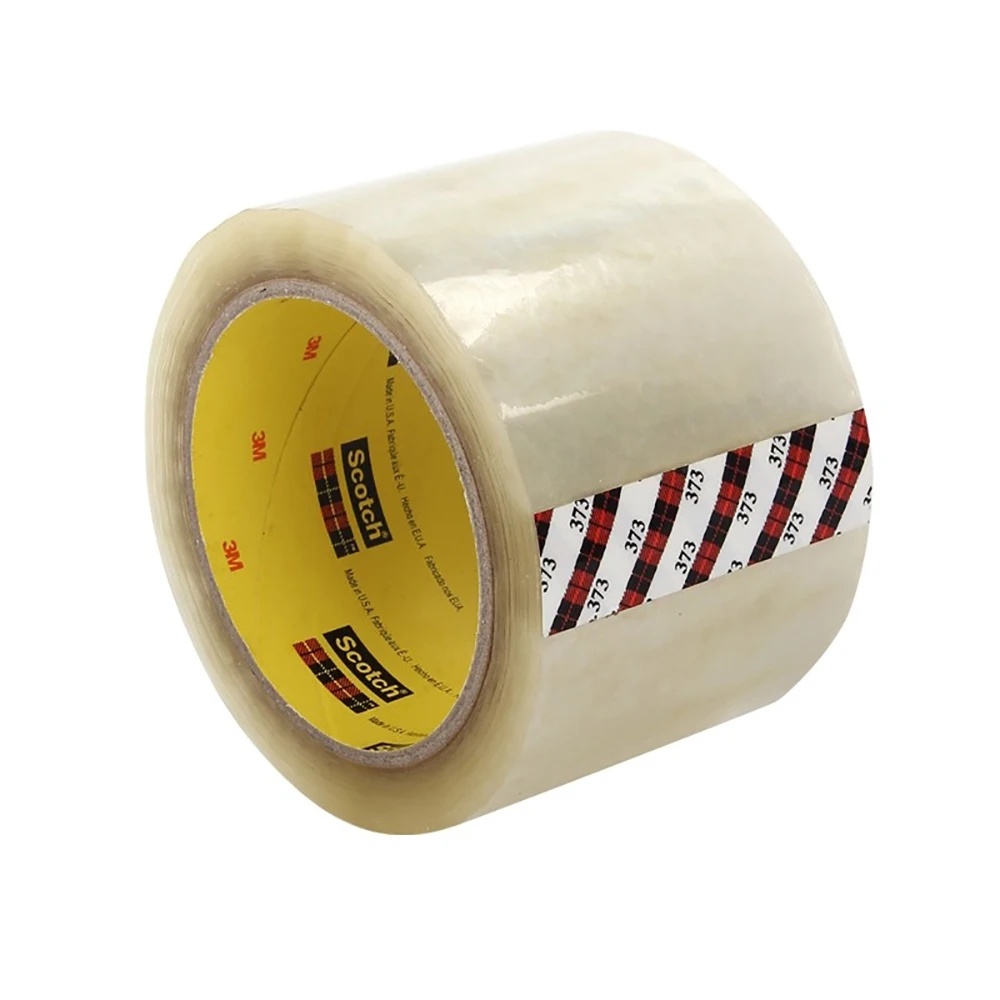 3M High Performance 373 Box Sealing Tape PVC for Heavy Duty Packaging Polypropylene Backing