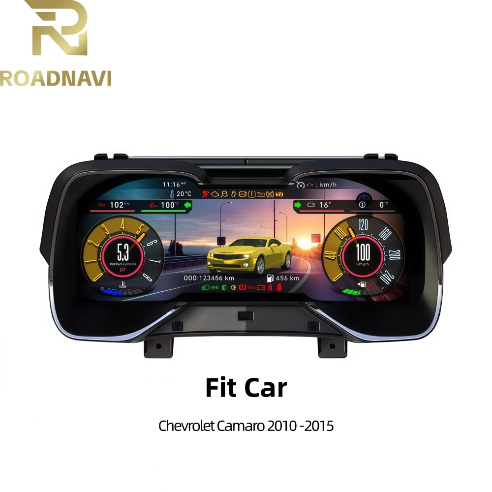 Roadnavi Car Auto Speedometer For Chevrolet Camaro 2010-2015 Lcd Digital Cluster Car Dashboard