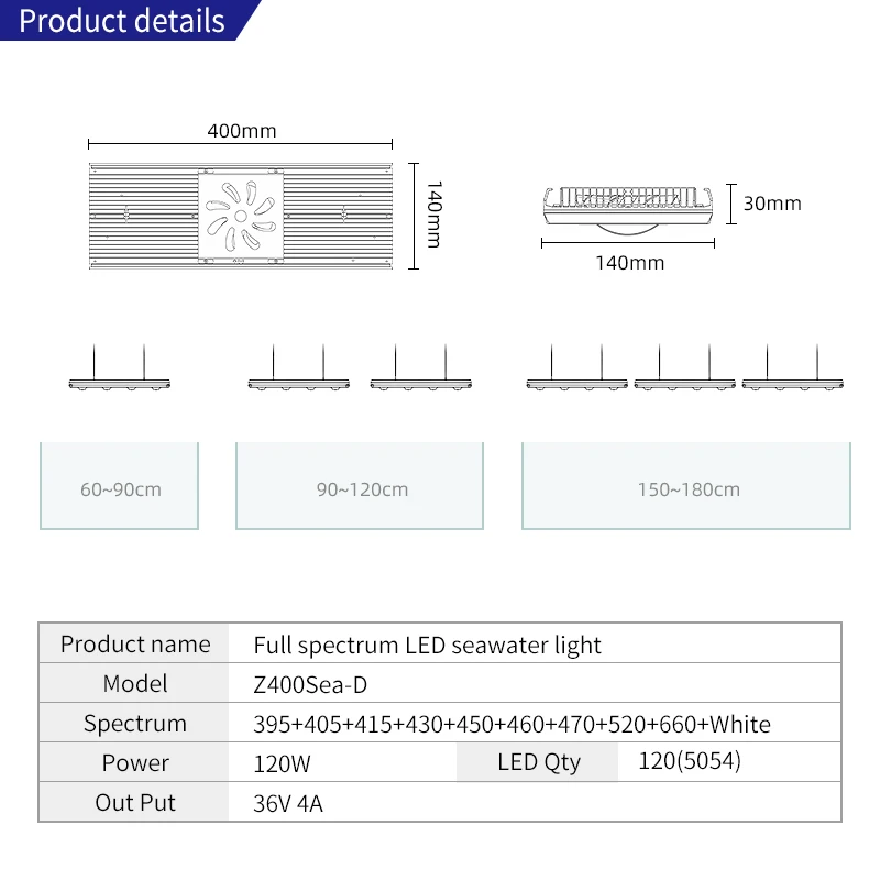 Wholesale WEEK AQUA Z400SEA LED - Aquarium Fish Tank APP Control