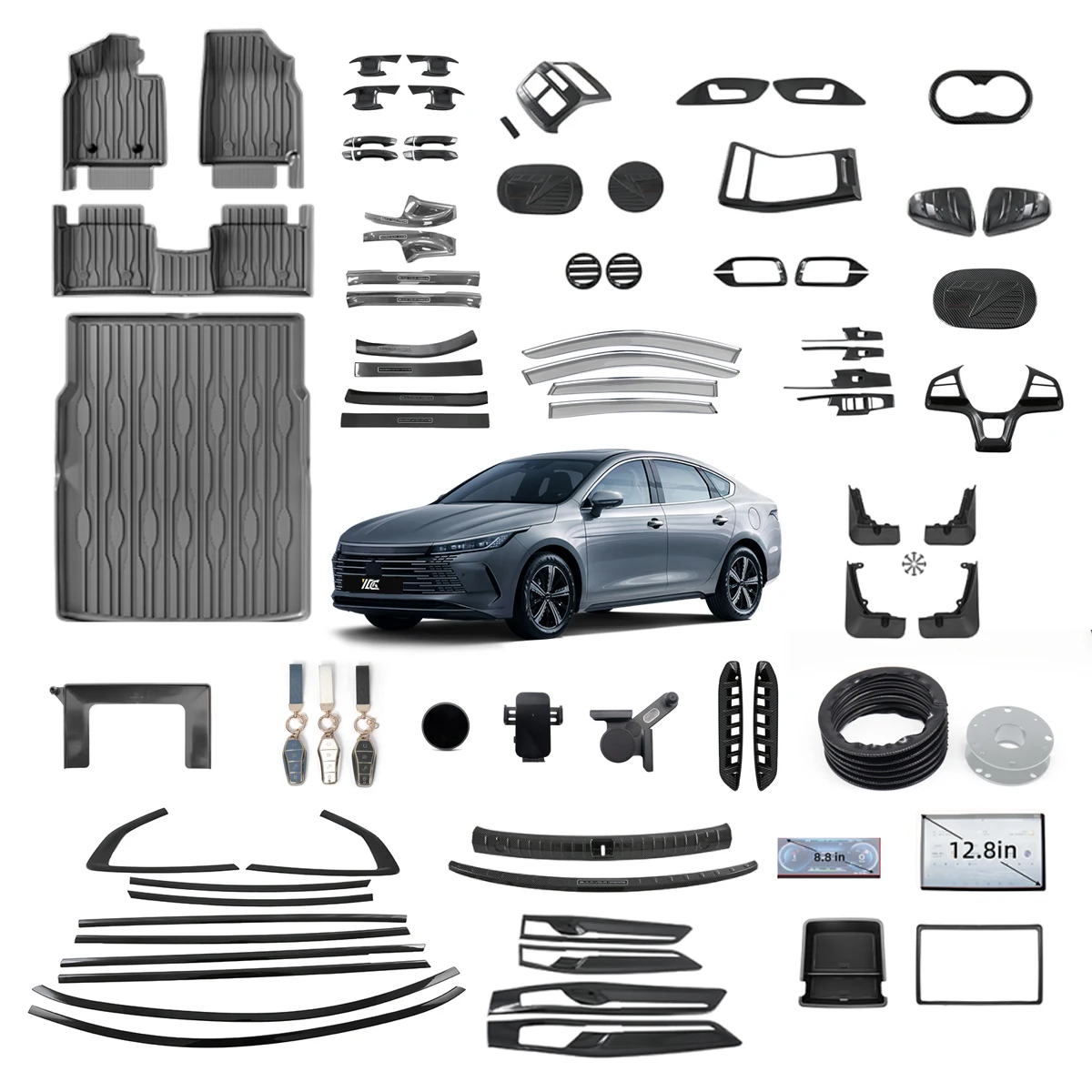 Destroyer 05 Interior Exterior Accessories for BYD Seal 5 Chazor Floor Mat Rear Trunk Mat Spoiler Door Sill Guard Window Trim