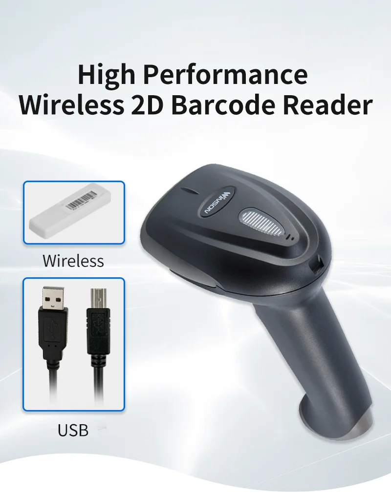 Winson WNI-6214/V Handheld 2.4 G Wireless 2D Barcode Scanner Android IOS