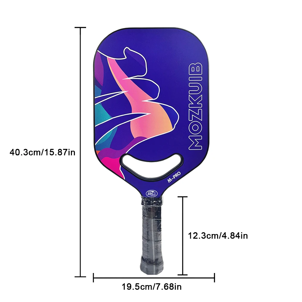 Mozkuib Customized 20mm Pickleball Paddle Carbon Pickleball Paddle