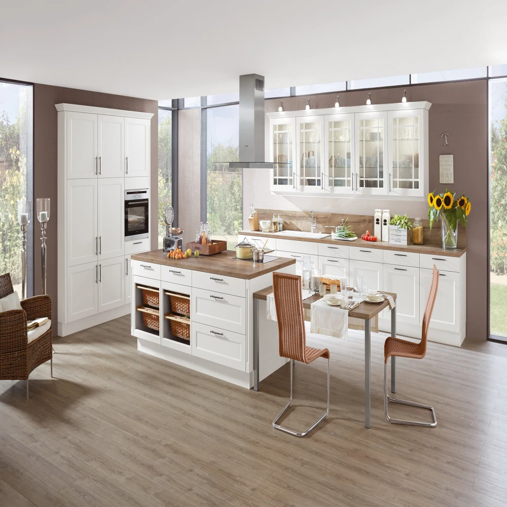 Modern UV  Contracted Antique Style  Lacquer All Wooden Higjh Quality  Kitchen cabinet Kitchen vanity Factory Direct