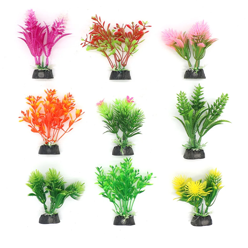 Aquarium Plastic Plants Grass Artificial Plastic Water Plant For Fish