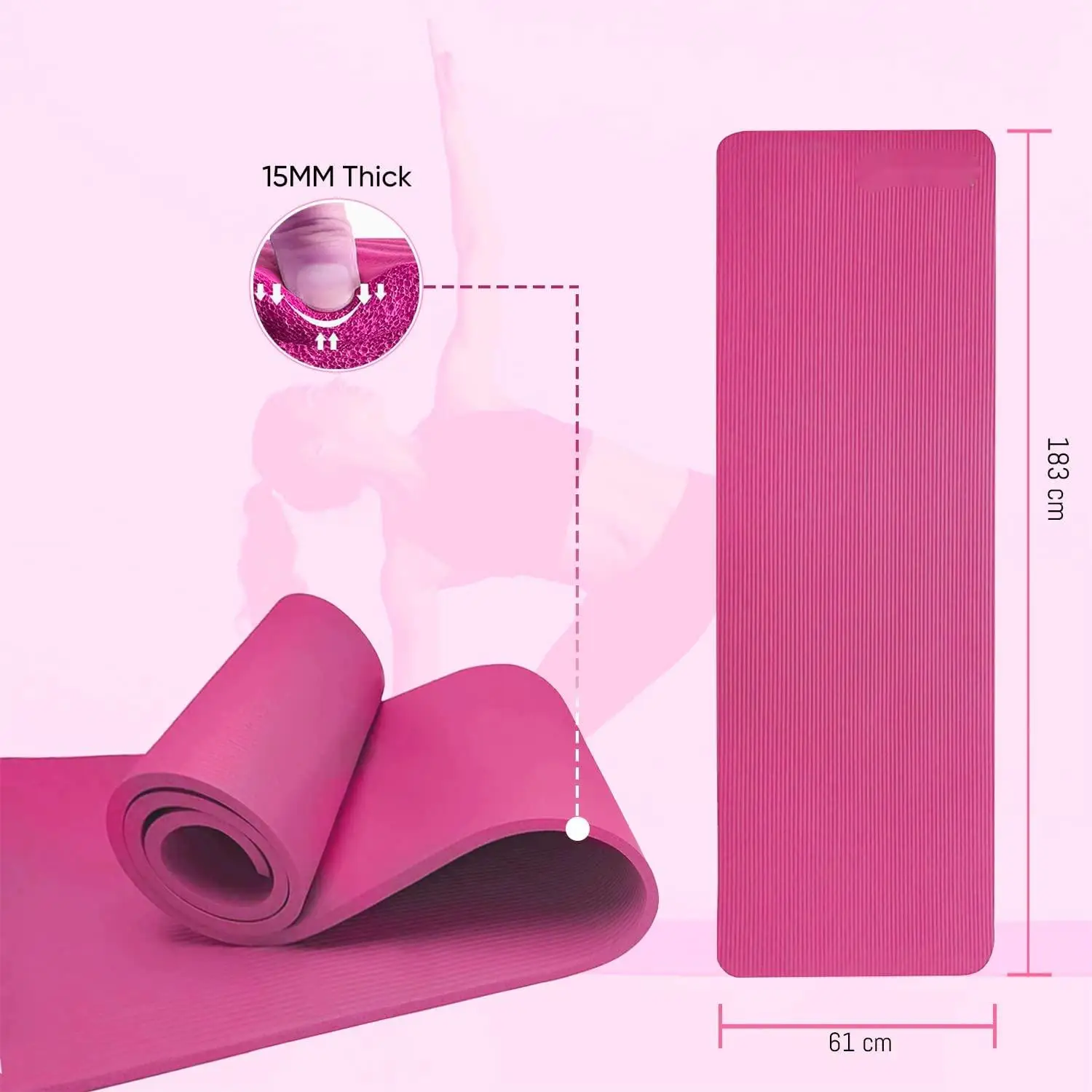 2023 Custom Yoga Mat Manufacturer High Quality Colorful Wholesale Yoga