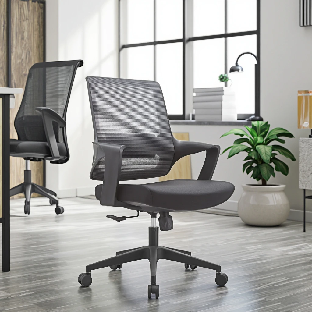 Modern Comfortable Lounge Office Furniture Ergonomic Computer Desk Chairs Fixed Arms Adjustable Height Ergonomic Lumbar Support 2