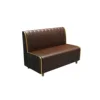 Coffee colored single card sofa