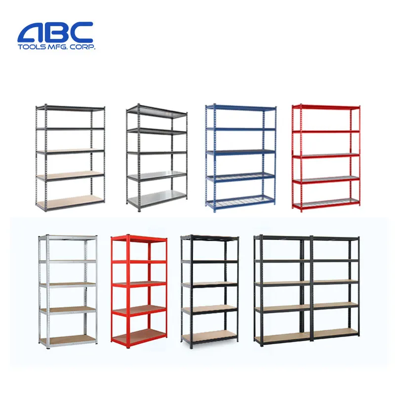 ABCTOOLS 5-Shelf Warehouse Storage Rivet Metal Rack Shelf with Cheap Price