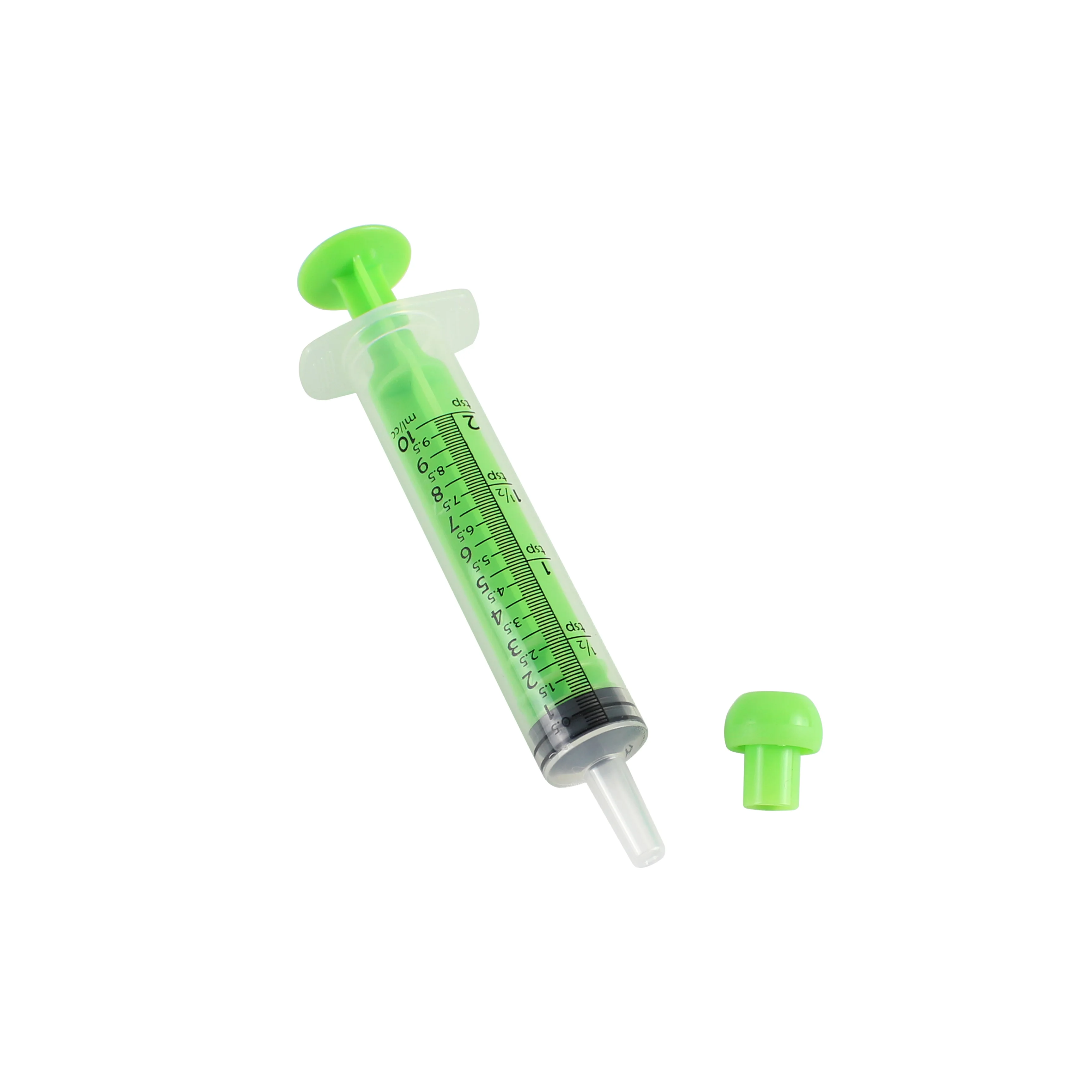 Colorful Plastic Oral Feeding Syringe With Tip Cap Disposable Feeder