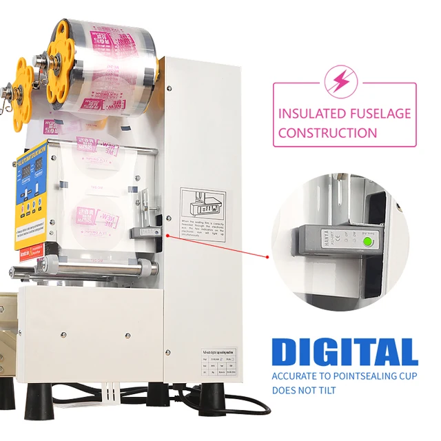 Bubble Tea Equipment Semiautomatic Juice Cup Sealing Machine 90mm 95mm