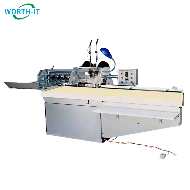 Staple Notebook Stitch Machine Book Stapling Binding Machine Saddle Stitching Machine