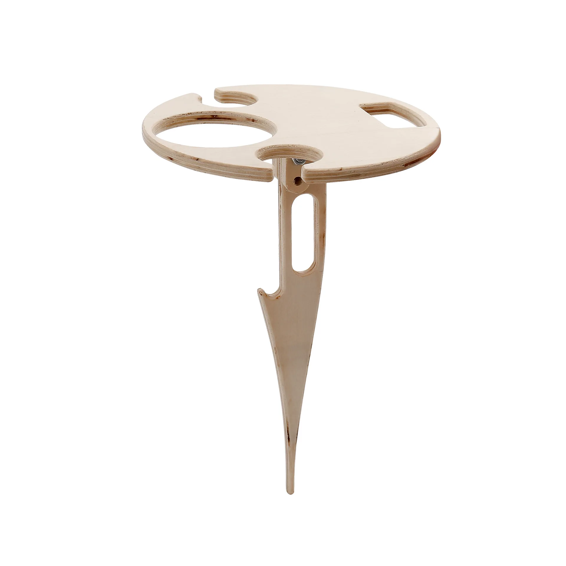 Outdoor Foldable Portable Wine Cup Holder Rack Tables Goblet Shelf